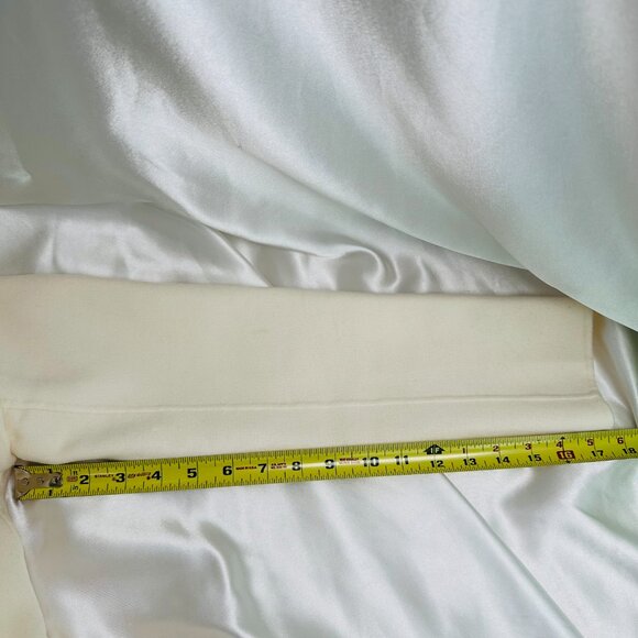 Line "Meghan" Coat - Ivory Wool Wrap Peacoat - Size M - Picture 9 of 12